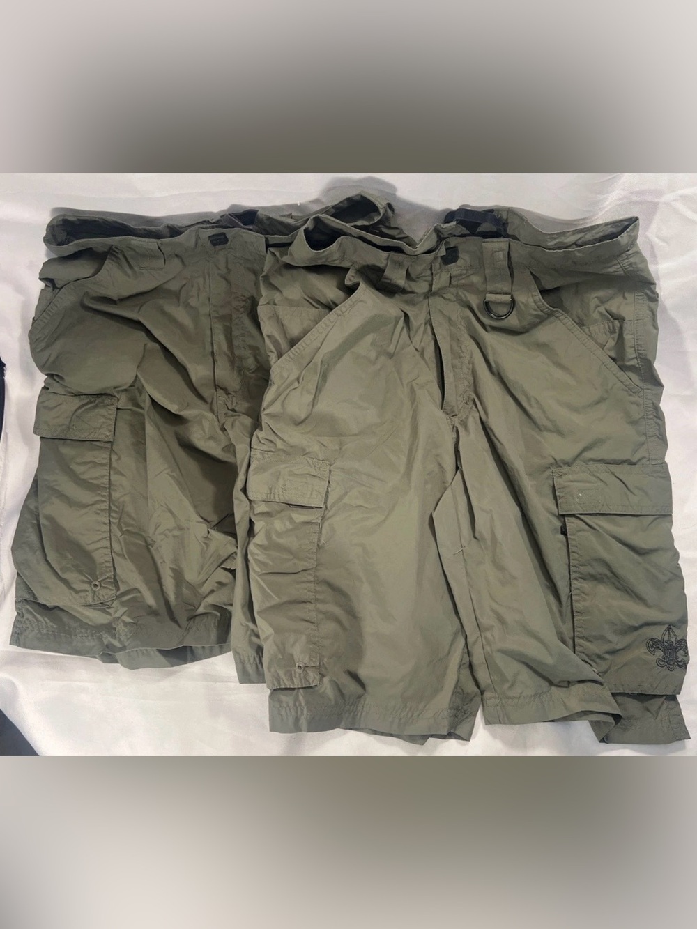 2 Pairs Boy Scout BSA Supplex Centennial Uniform Shorts Adult X-Small XS